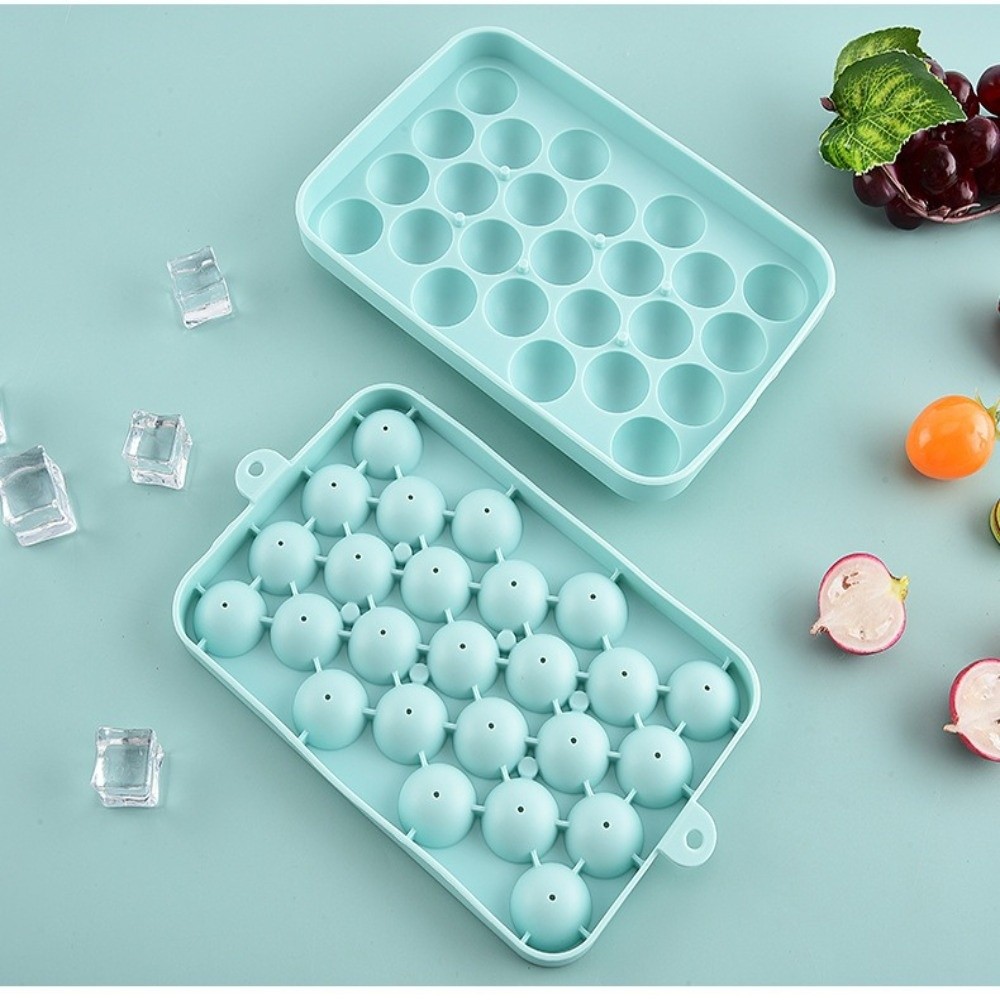 Soap Making Gloves - クリエイティブシリコングレープボール型 25グリッド丸型手作り石鹸型 柔軟な再利用可能なアイスキューブ型 バーパーティー用