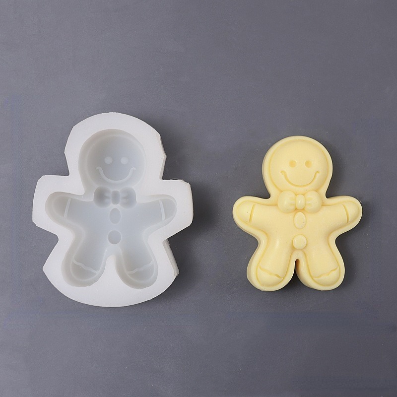 クリスマスジンジャーブレッドマンキャンドルモールド、クリスマ - Soap Making Gloves のレビューと価格