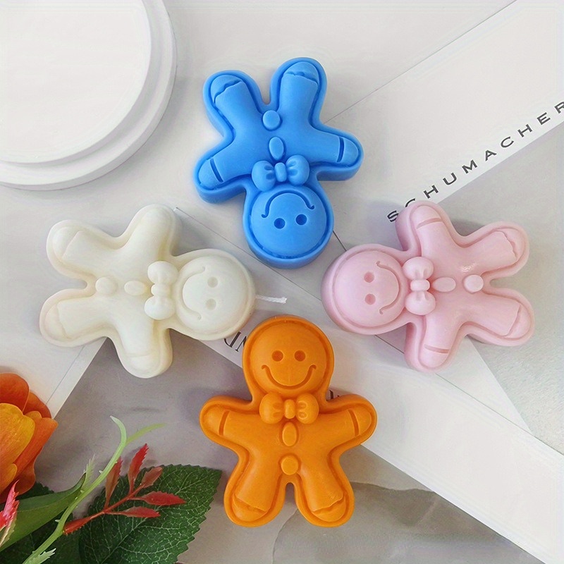クリスマスジンジャーブレッドマンキャンドルモールド、クリスマ - Soap Making Gloves のレビューと価格