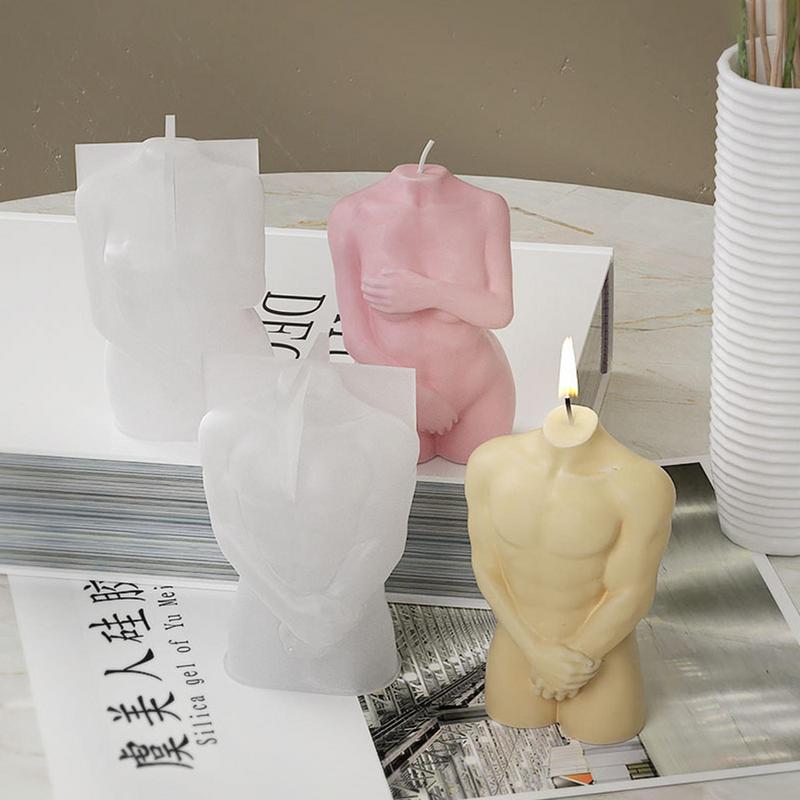 ヨーロッパ人体像キャンドルシリコーン型 3D 男性ボディ恥ず - Soap Making Gloves のレビューと価格