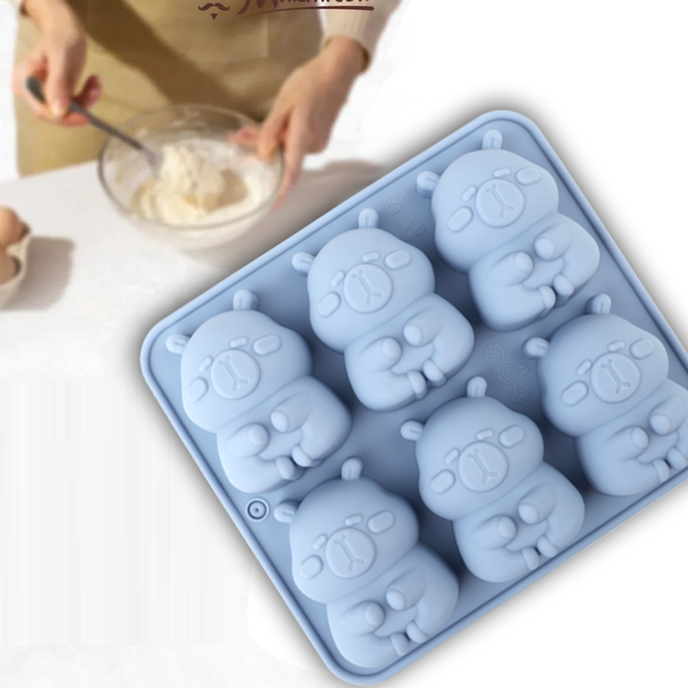 かわいいカピバラの形をしたシリコンケーキ型1個。チョコレート - Soap Making Gloves のレビューと価格