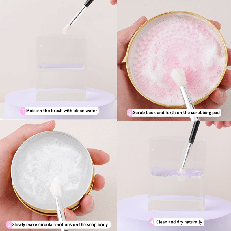 50 グラムハニーピーチシリコーン化粧ブラシクリーナー石鹸パ - Soap Making Ins のレビューと価格