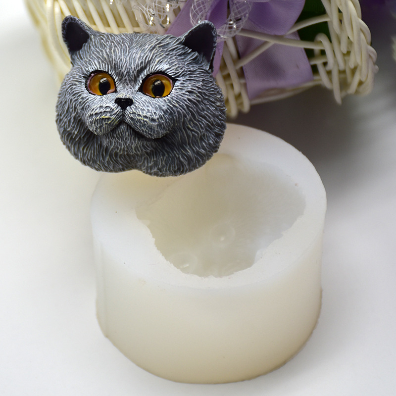 シリコーン型短毛猫型手作りチョコレート石鹸型フォンダンケーキ - Soap Making Gloves のレビューと価格