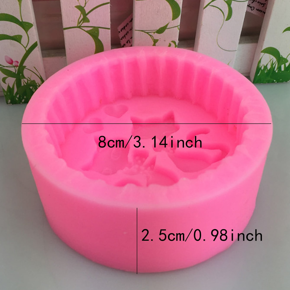 1ピースシリコン製猫型石鹸型 - 丸型DIYキャンドル作成型 - Soap Making Line のレビューと価格