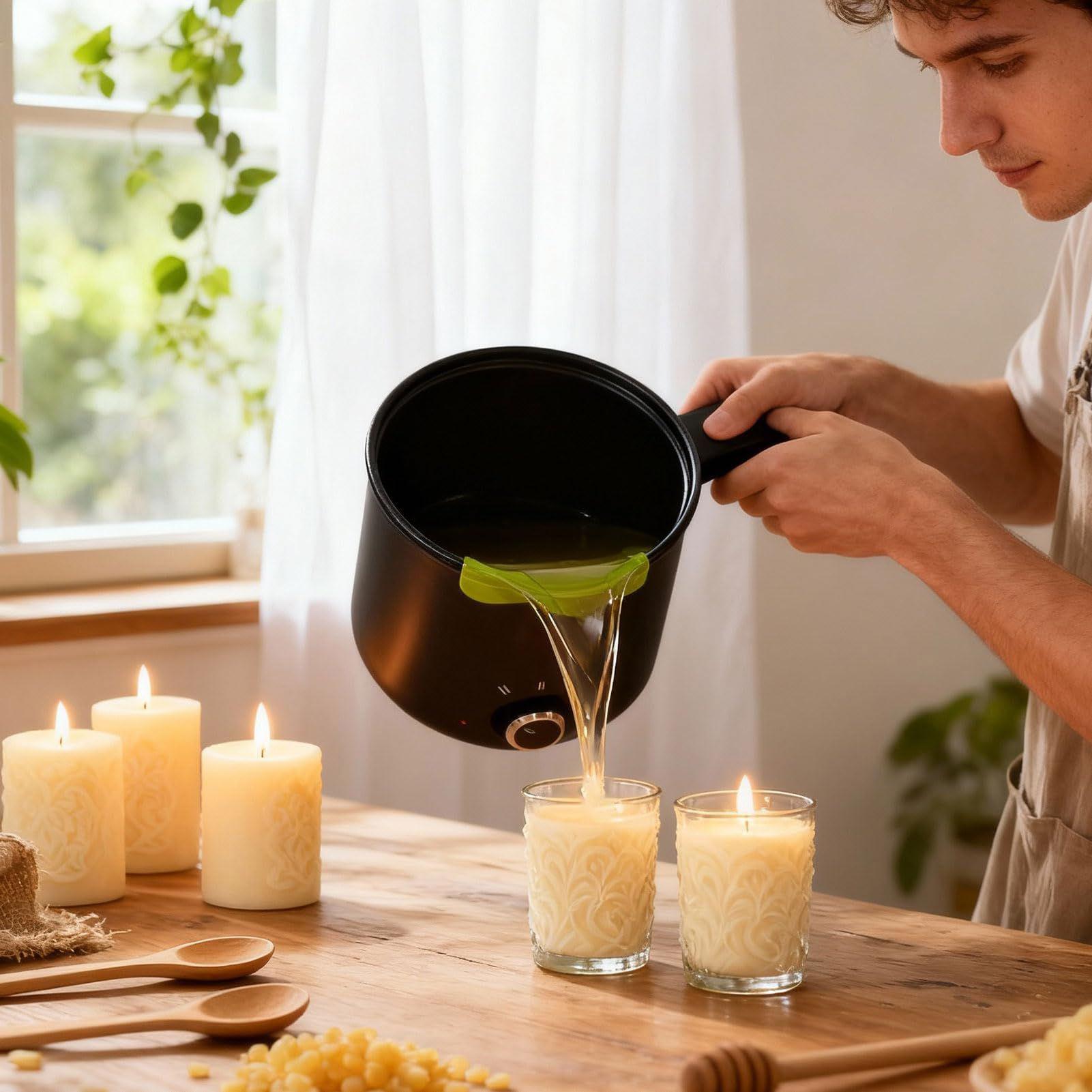 キャンドルワックス溶解ポット 1.5L 大型ステンレス製電気 - Soap Making Ins のレビューと価格