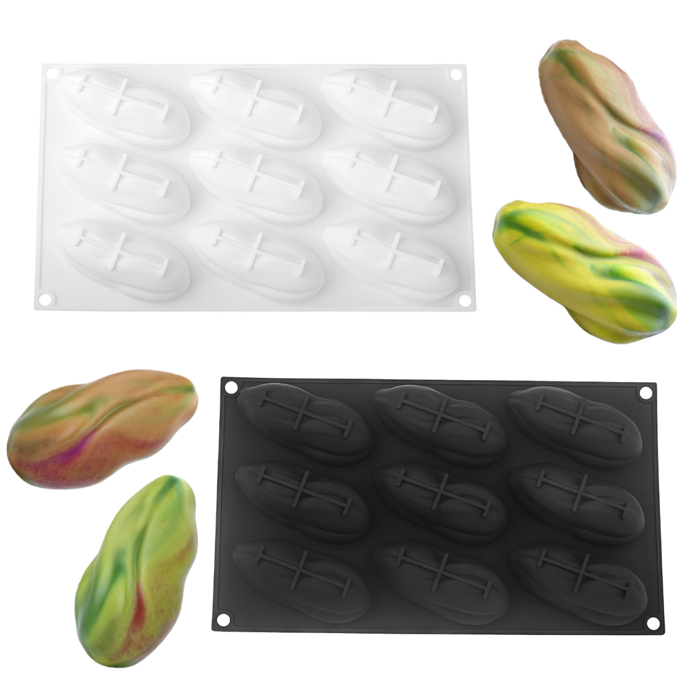 ピスタチオデザイン 1、4、9セルシリコンチョコレート型 食 - Soap Making Gloves のレビューと価格