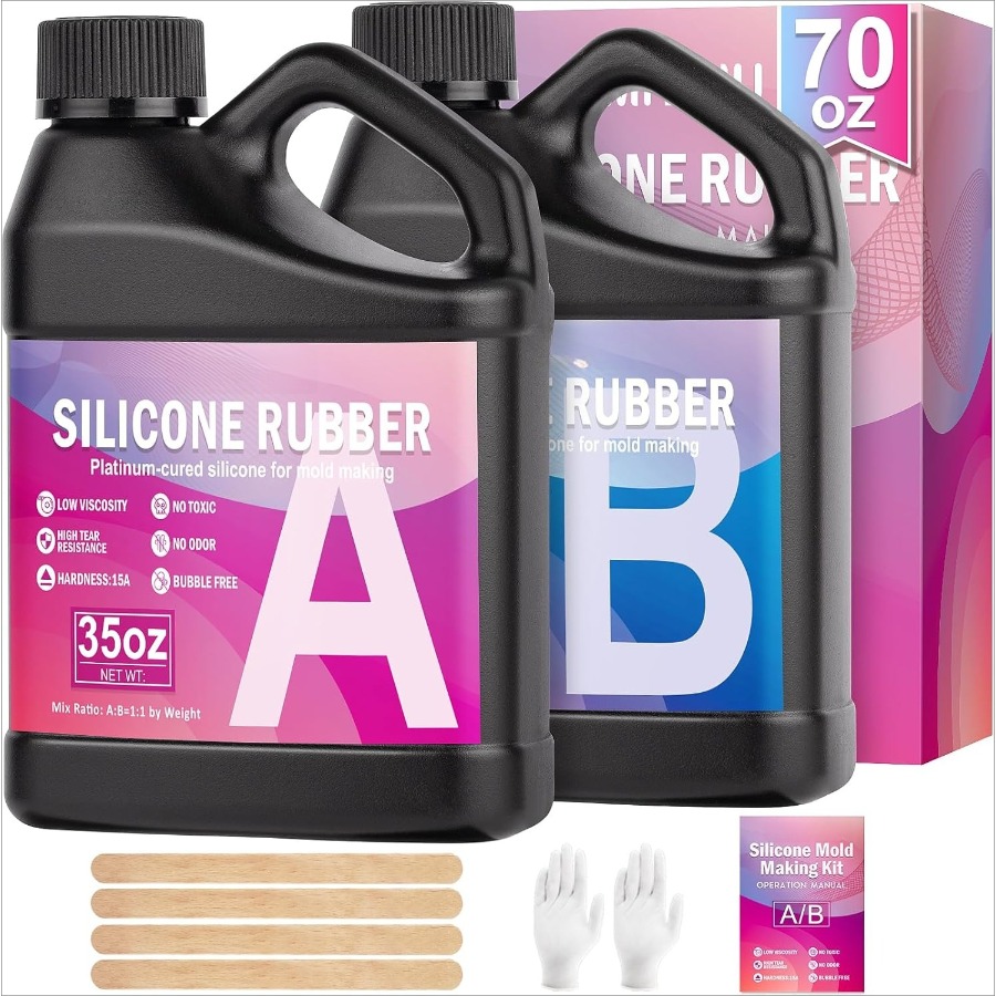 シリコンモールド作成キット、38.8オンス 15A弾性液体シ - Soap Making Line のレビューと価格