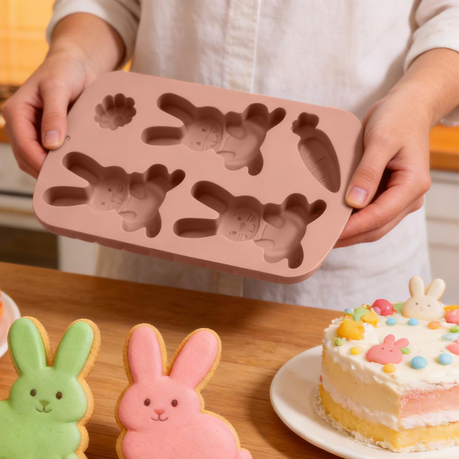 イースターバニー型 ノンスティック 3Dバニー型 レジンモー - Soap Making Gloves のレビューと価格