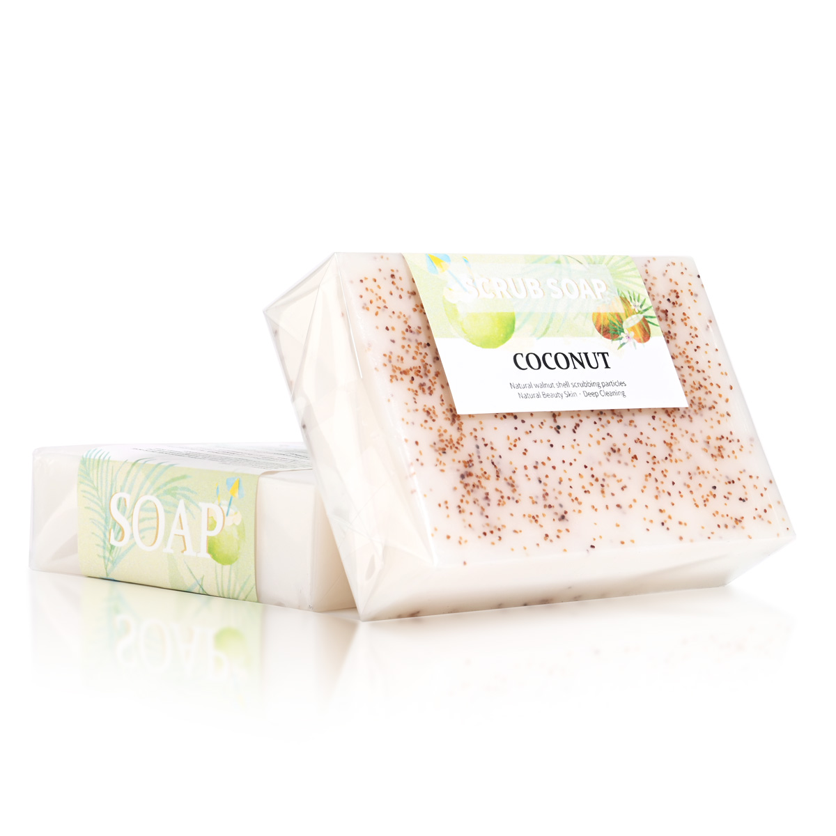 M+ナチュラルココナッツミルク石鹸（フロスト粒子入り）、明る - Soap Making Essential Oils のレビューと価格